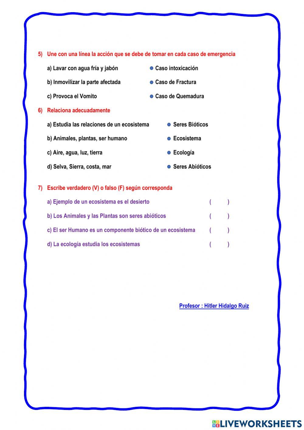 Ciencia y Ambiente 3ero Primaria