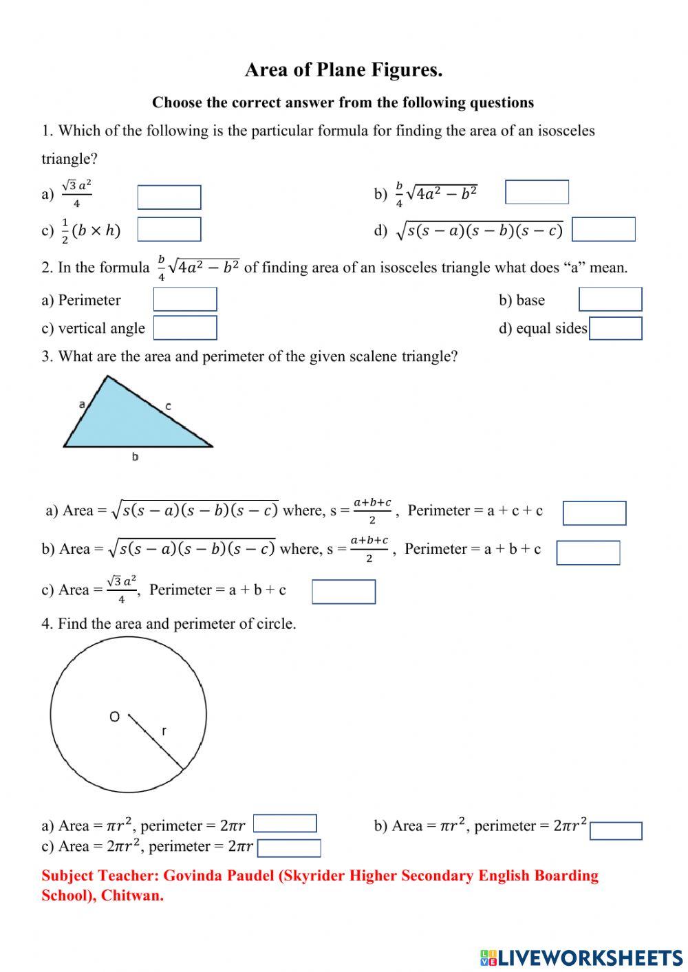 Mensuration