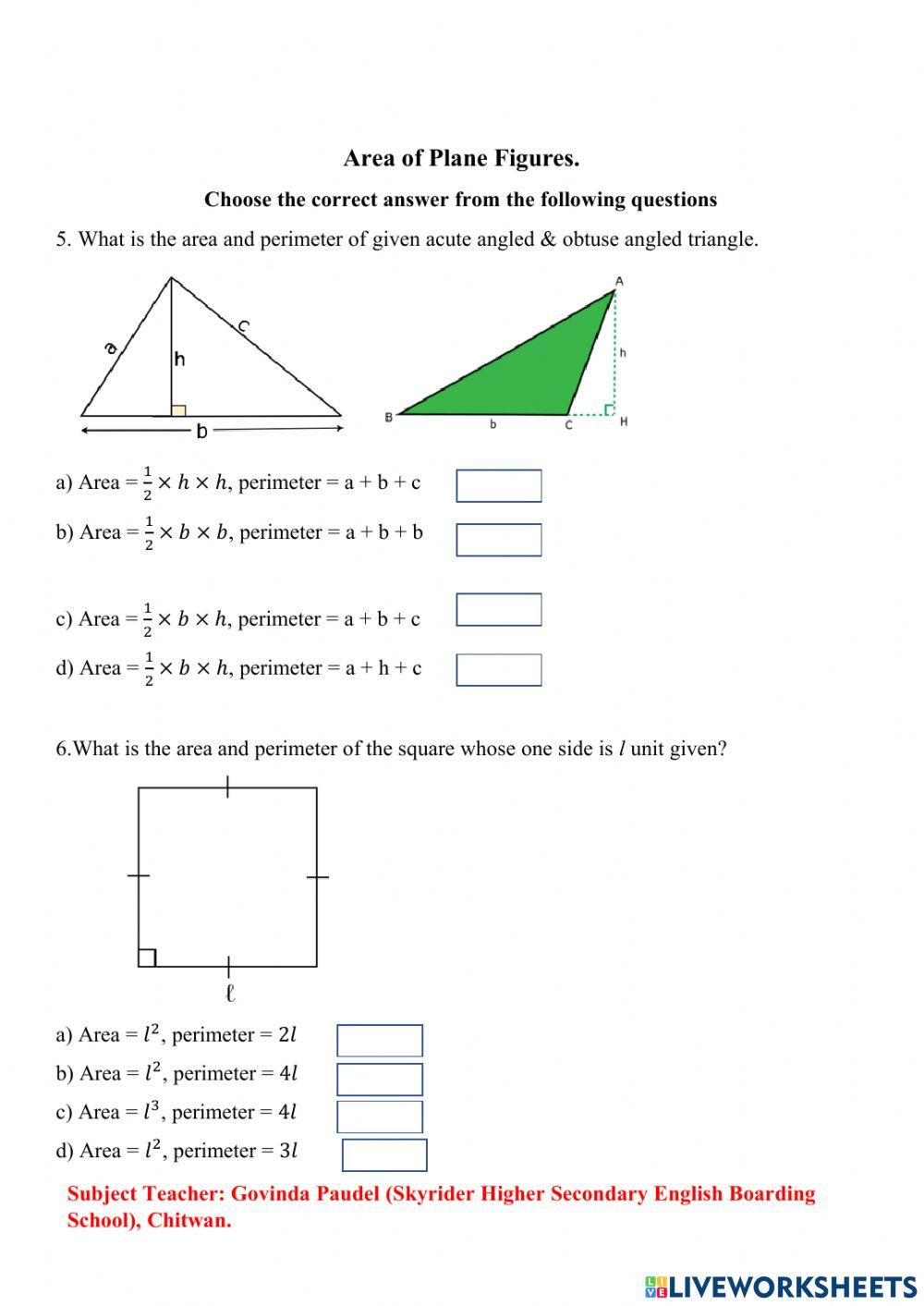 Mensuration