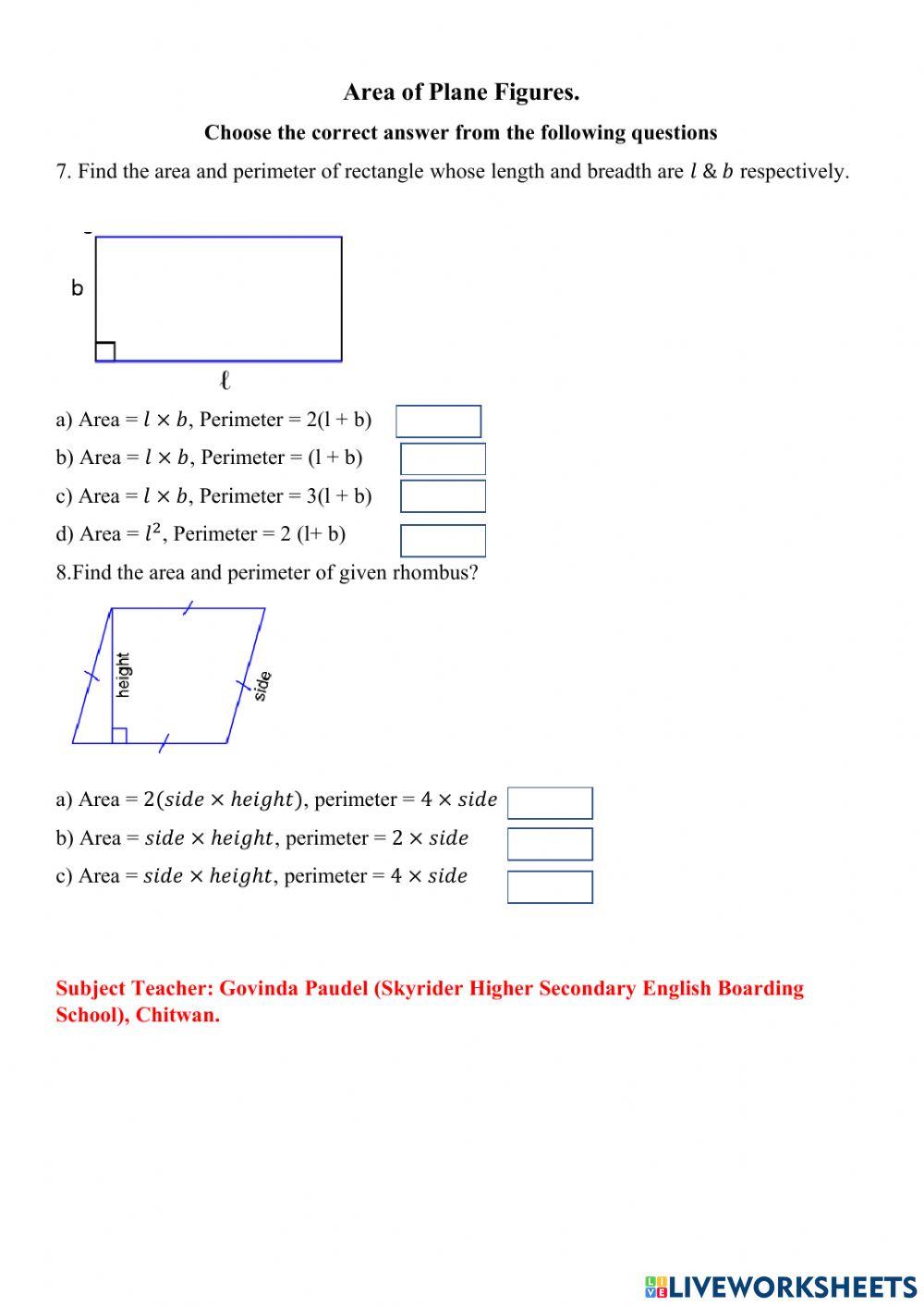 Mensuration