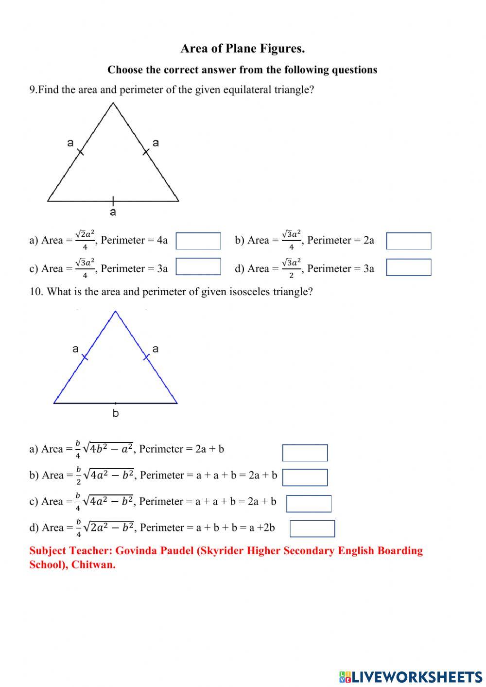 Mensuration