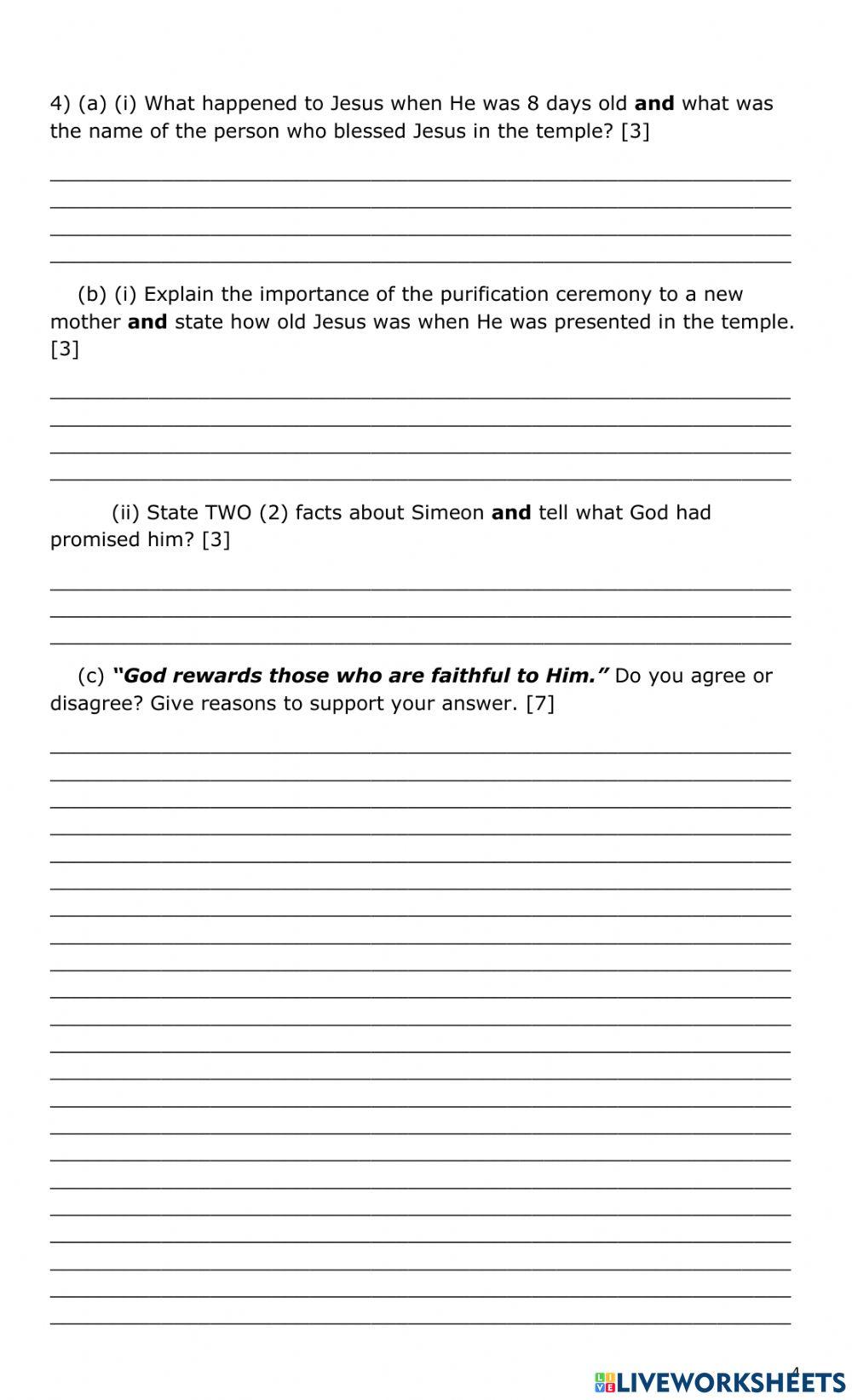 Unit Quiz II 7thGrade