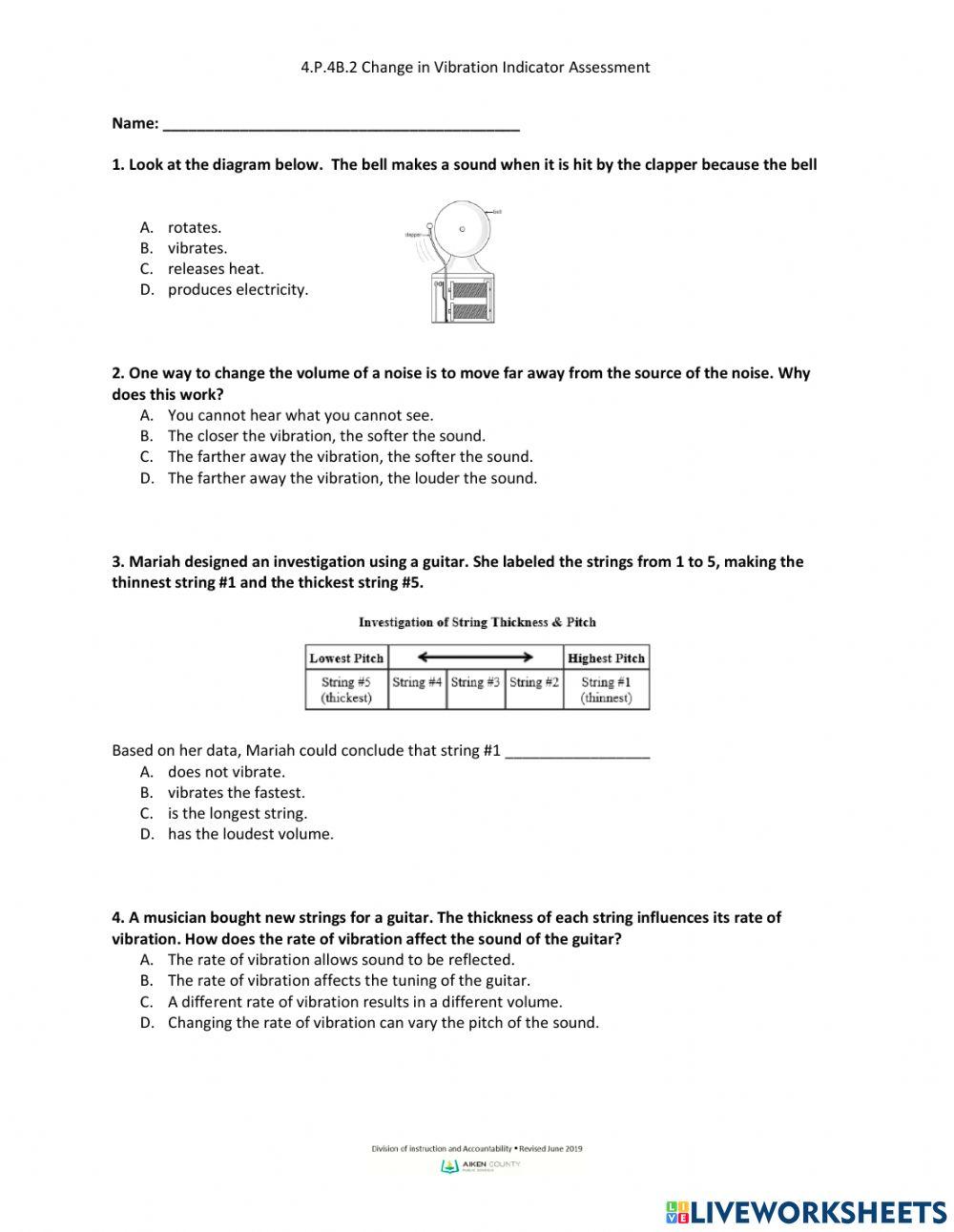 1827782 4P4B2 Change in Vibration Indicator Assessment