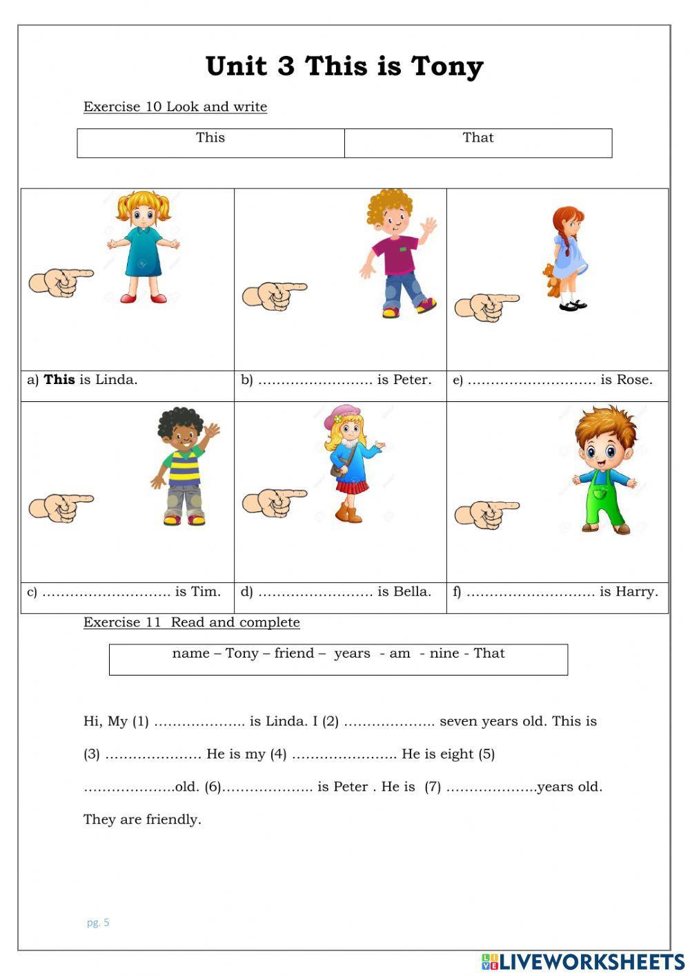 Unit 3 Online Exercise For Live Worksheets Unit 3 Online Exercise For Live Worksheets
