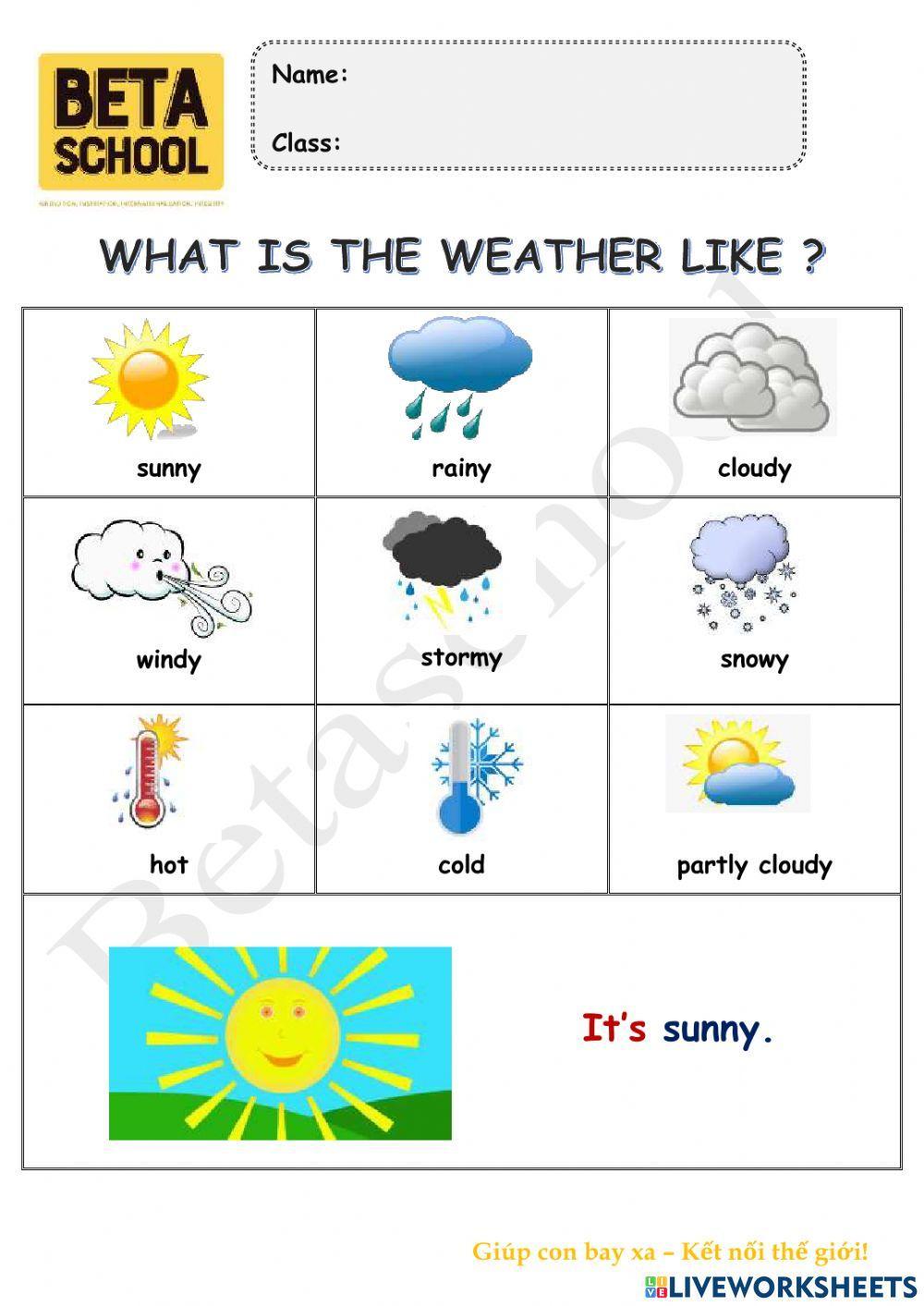 BE1A - The weather - TOPIC 6