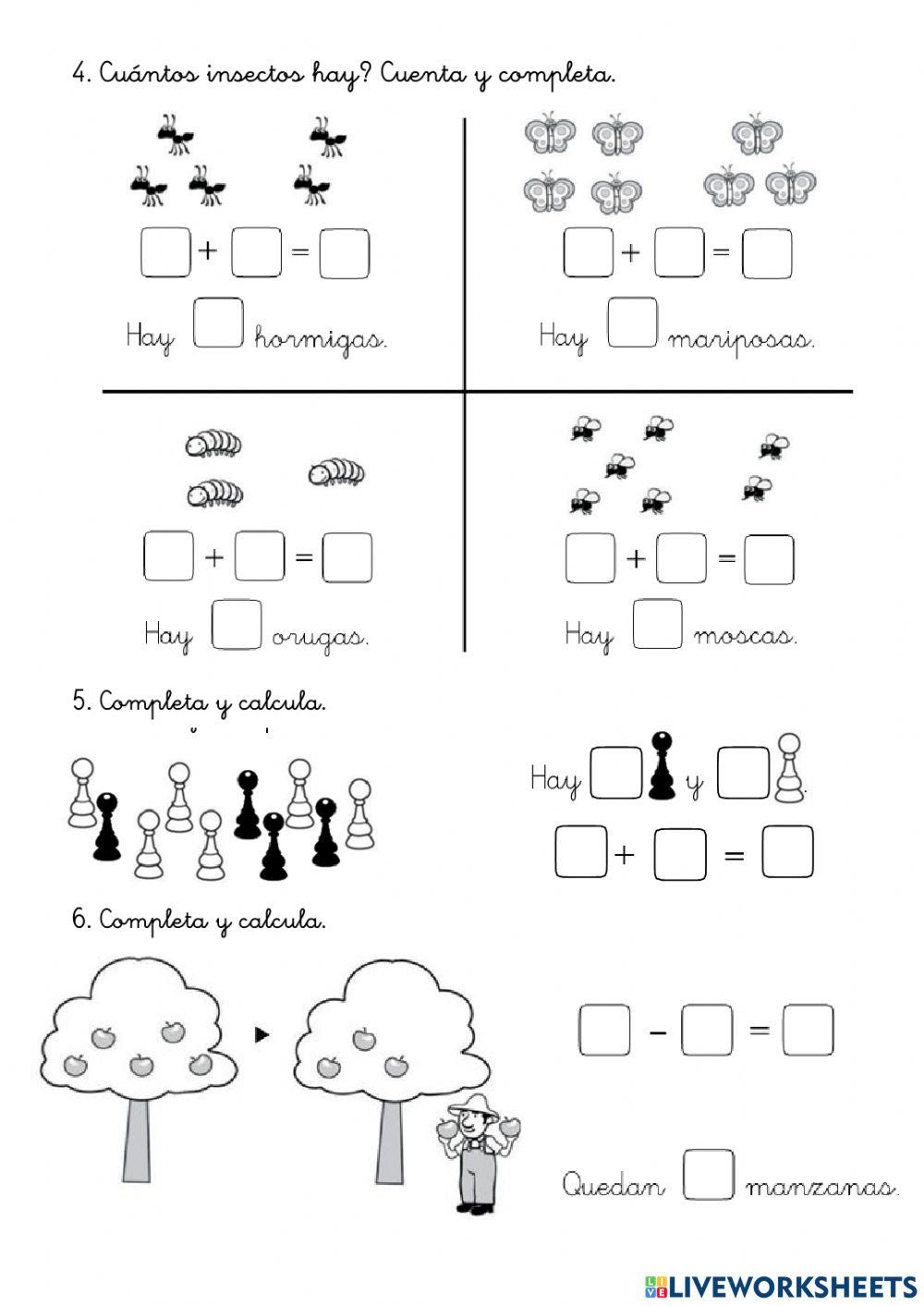 Repaso temas 1 y 2 mates 1º