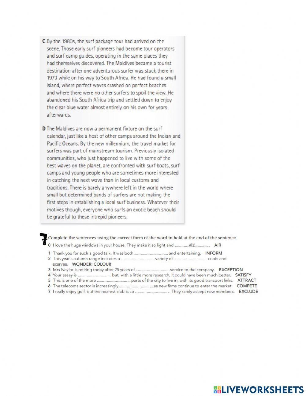 FCE Selections Unit 1-4