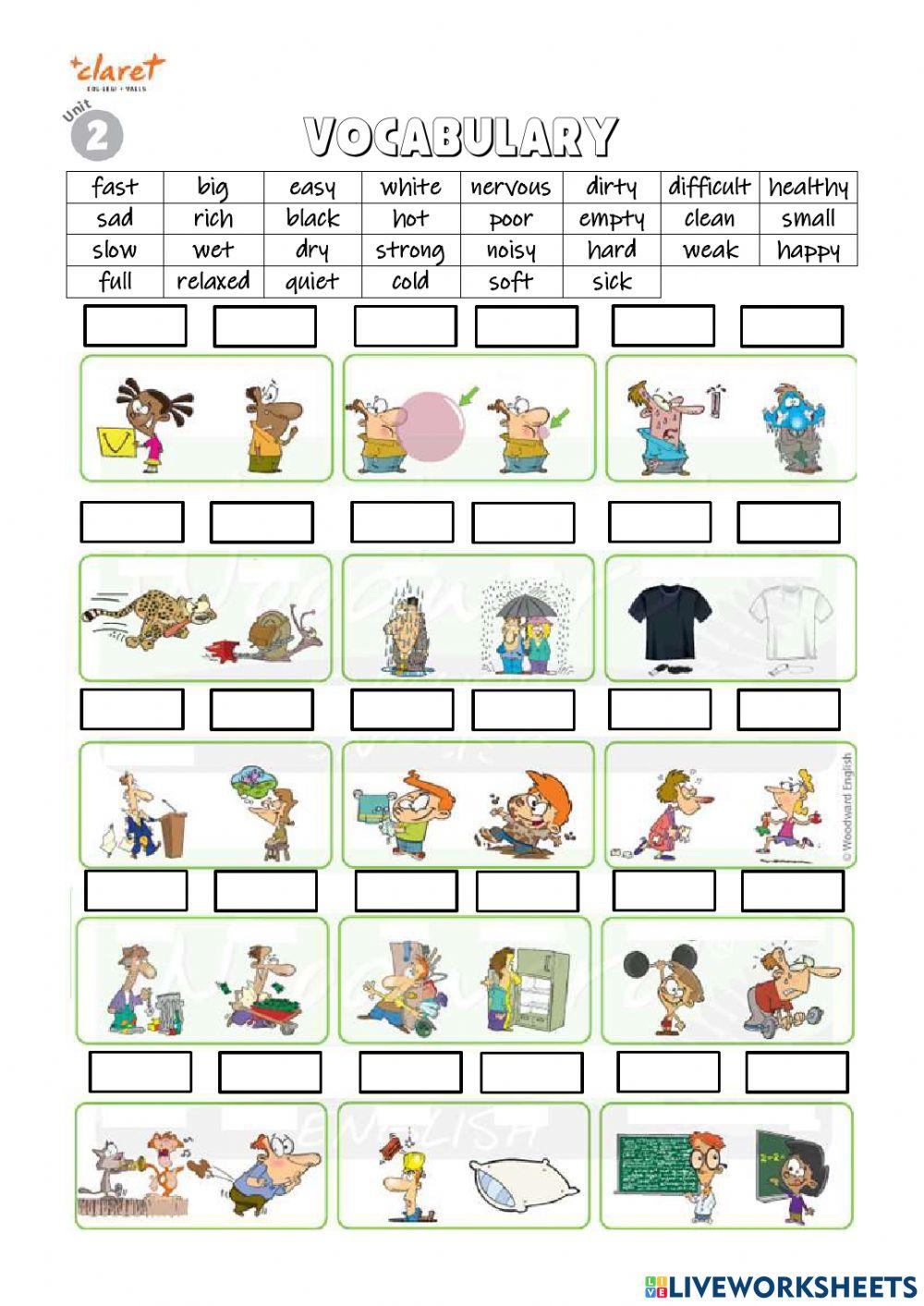 Opposites 1 - drag and drop