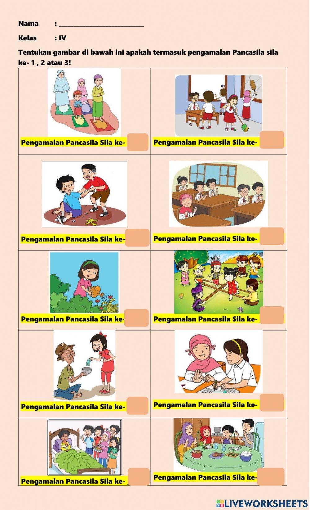 Contoh Soal Kelas 4 SD tentang Pengamalan Pancasila dalam Kehidupan Sehari-hari