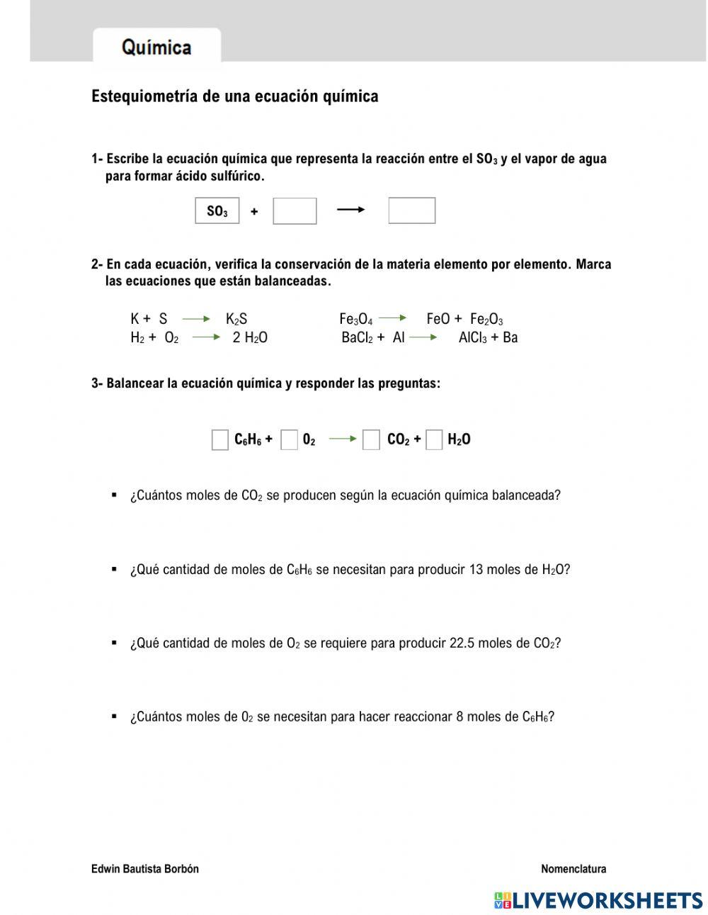 Calculos Mol-Mol Calculos Mol-Mol