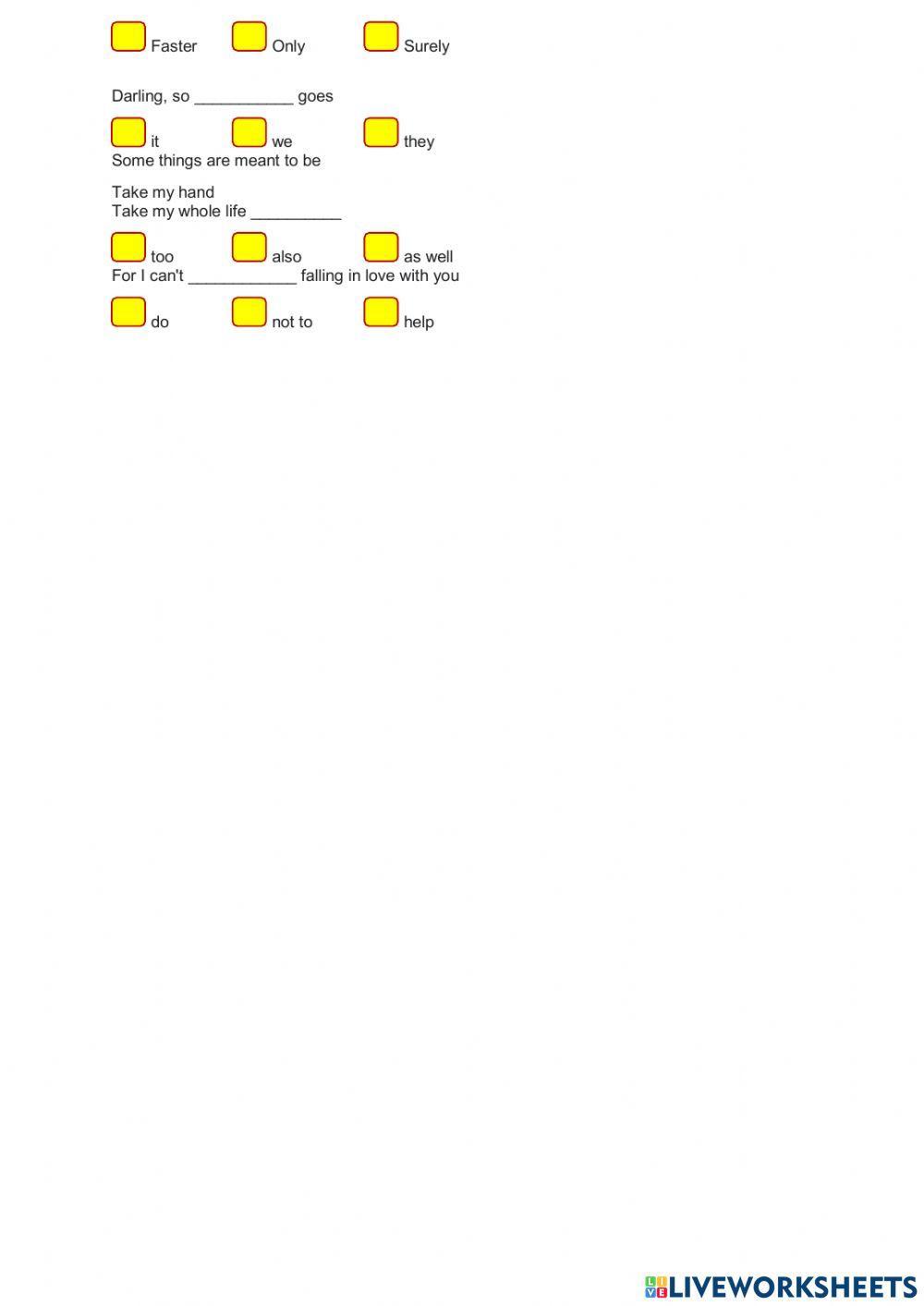 A song to teach gerunds