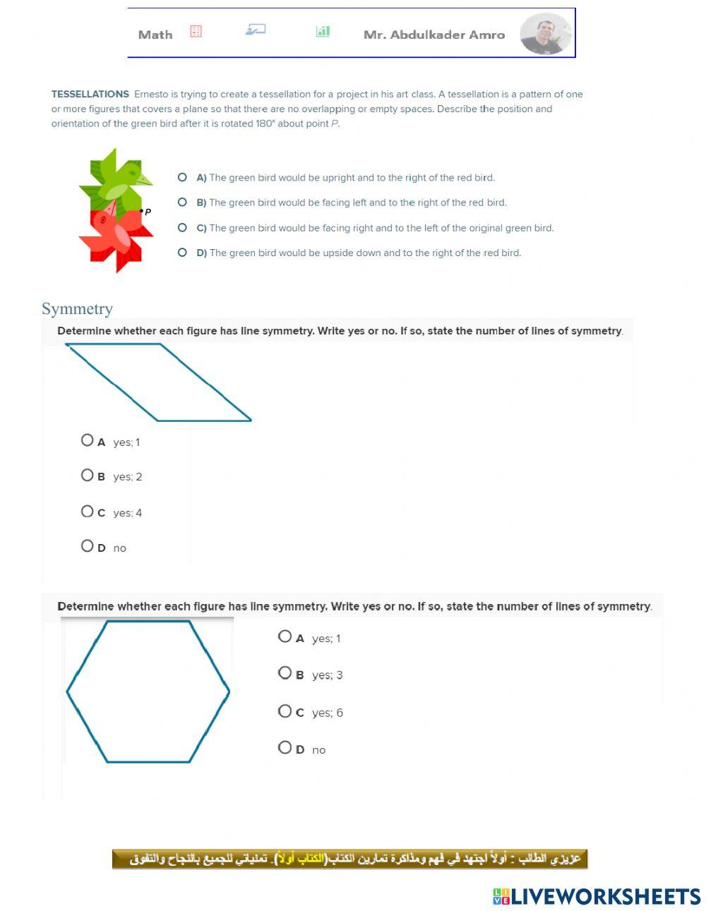 Reflections AND Symmetry