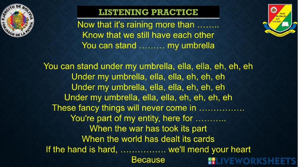 Umbrella song