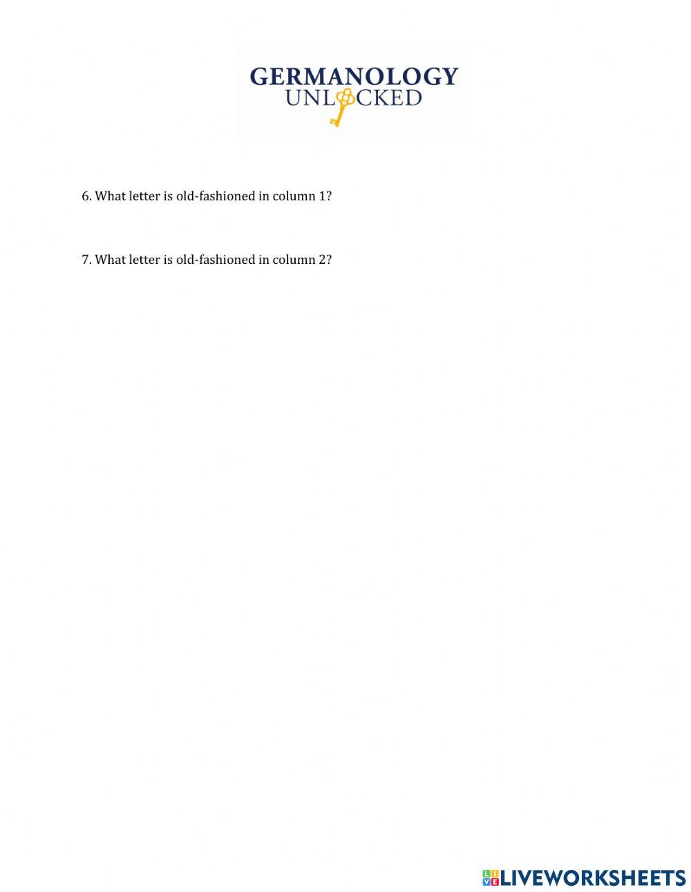 German Church Record