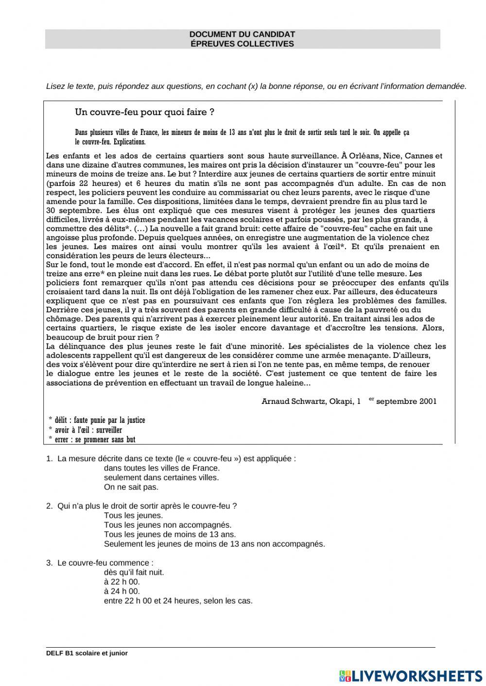 Delf Junior Scolaire B1 Pdf