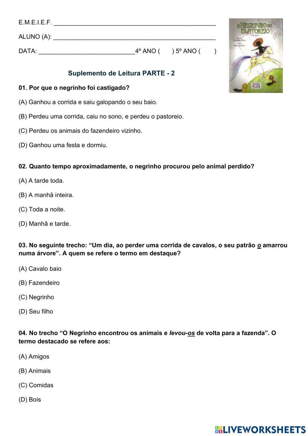 Livro: O Negrinho do Pastoreio