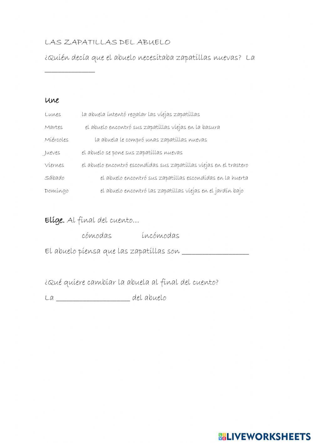 Las zapatillas del abuelo