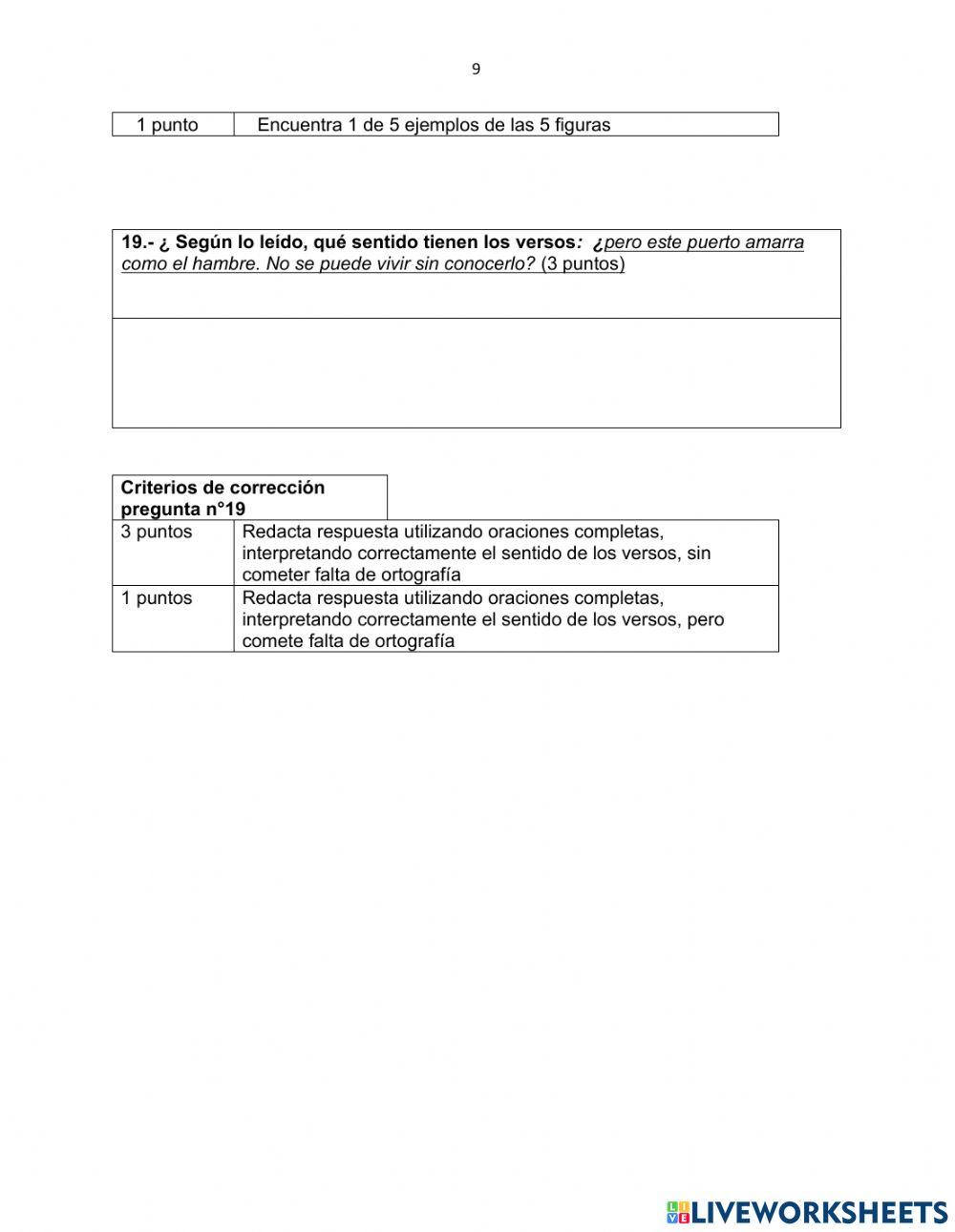 Examen género lírico