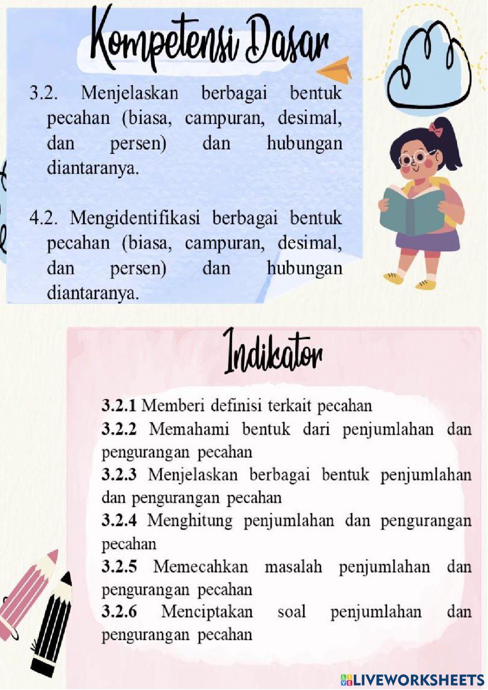 LKPD Kelas 4 Semester 1 Pecahan