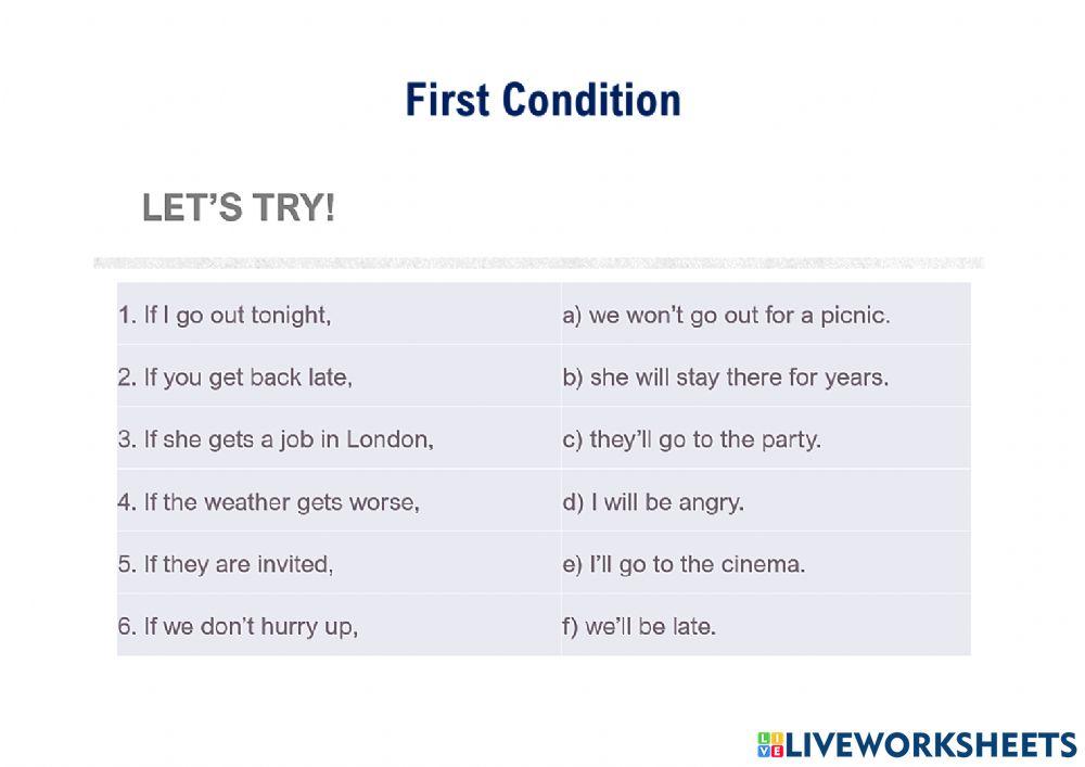 If clause type 1 1675839 pattara k live worksheets