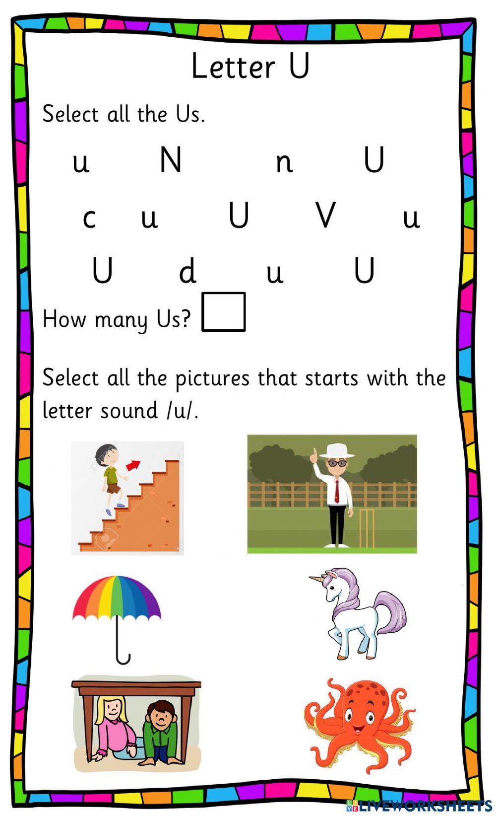 Letter U Letter U
