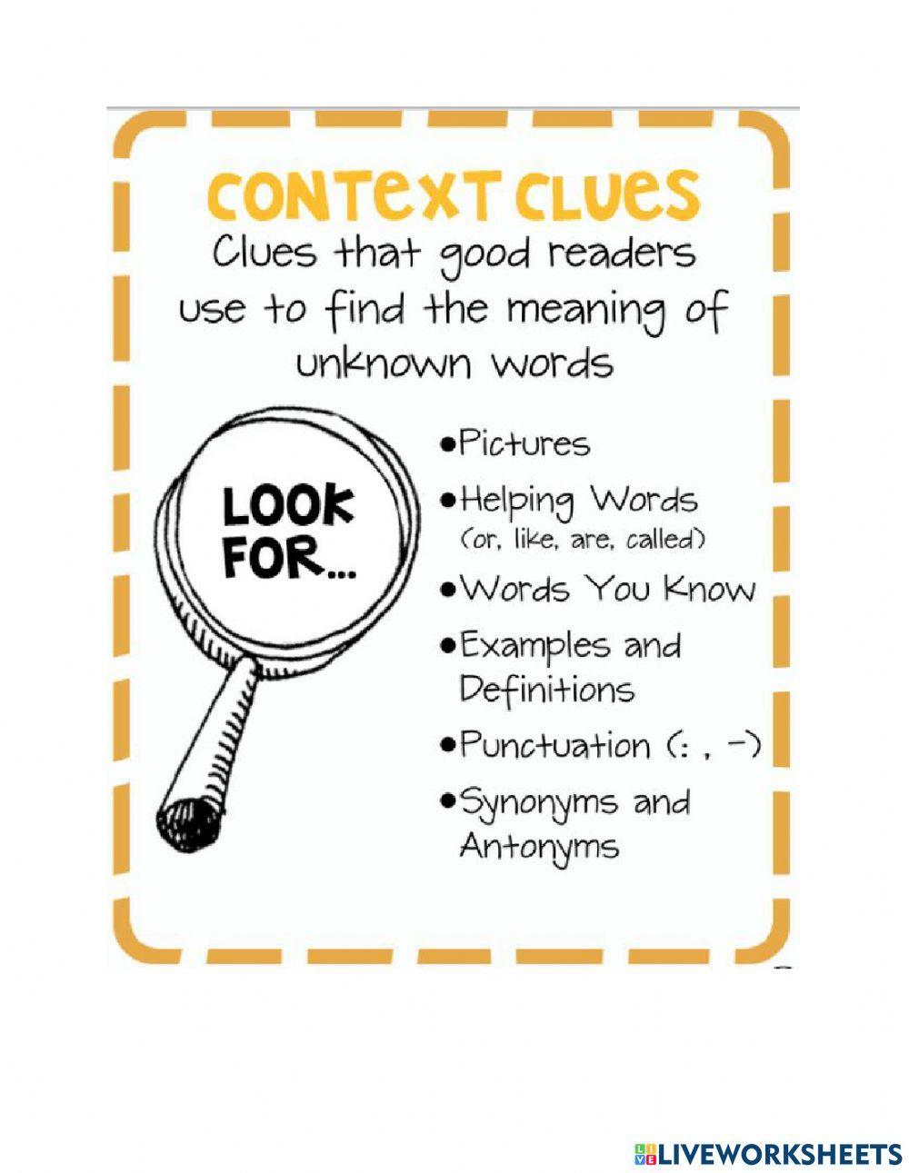 Context clues Notes