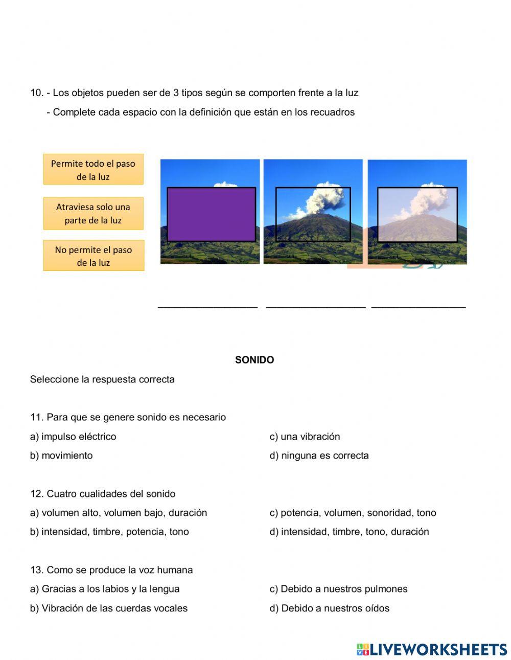 Energía, Luz y Sonido