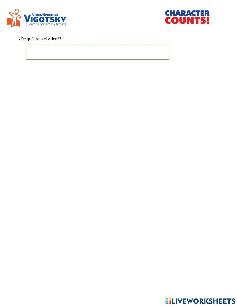 Valores character counts