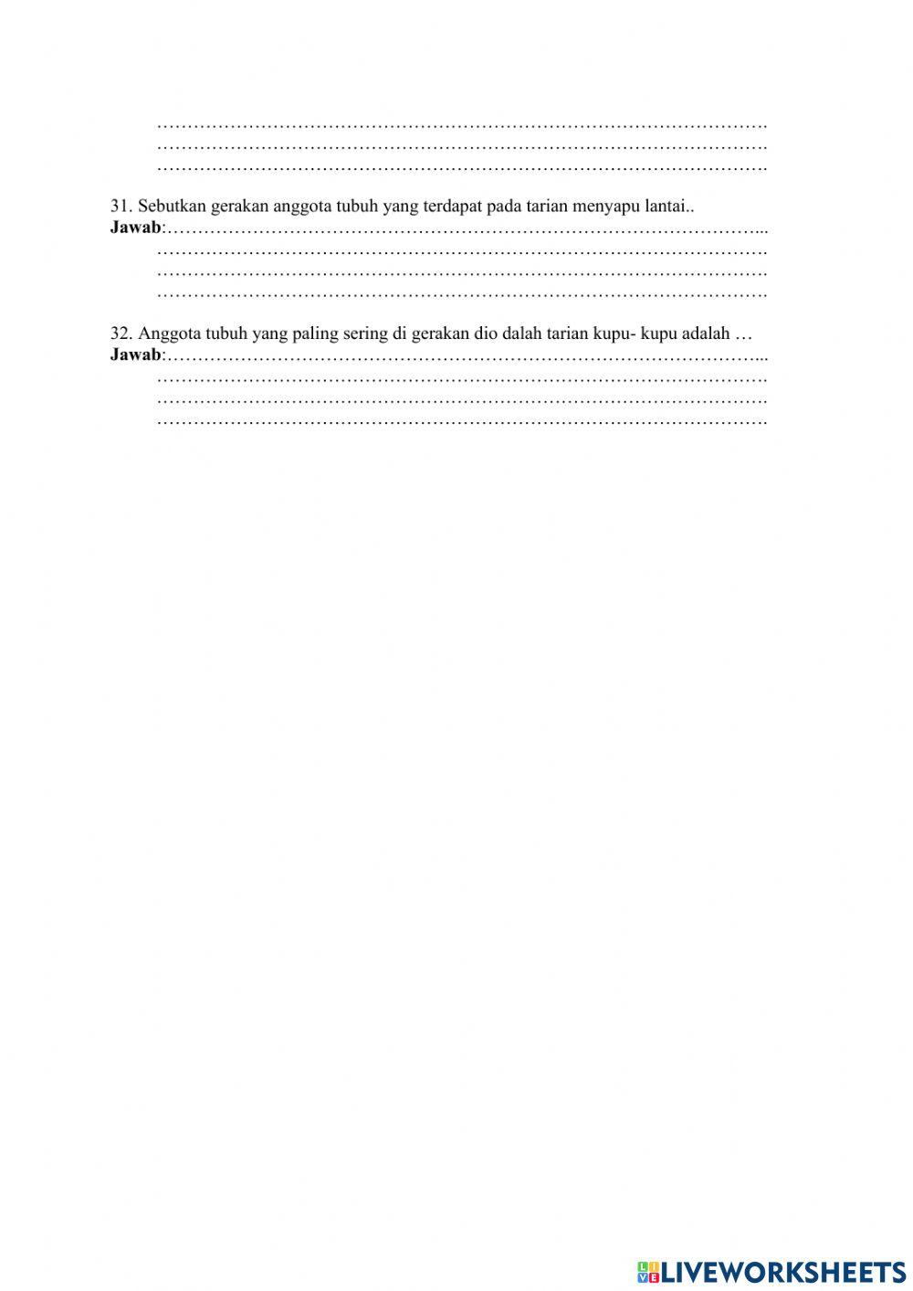 Ulangan tema 4 subtema 1 & 2