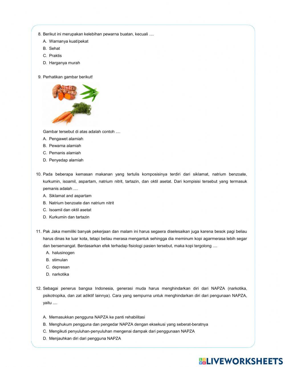 Zat Aditif dan Adiktif