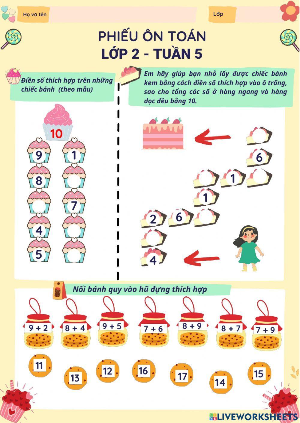 Lớp 2- Ôn tuần 5