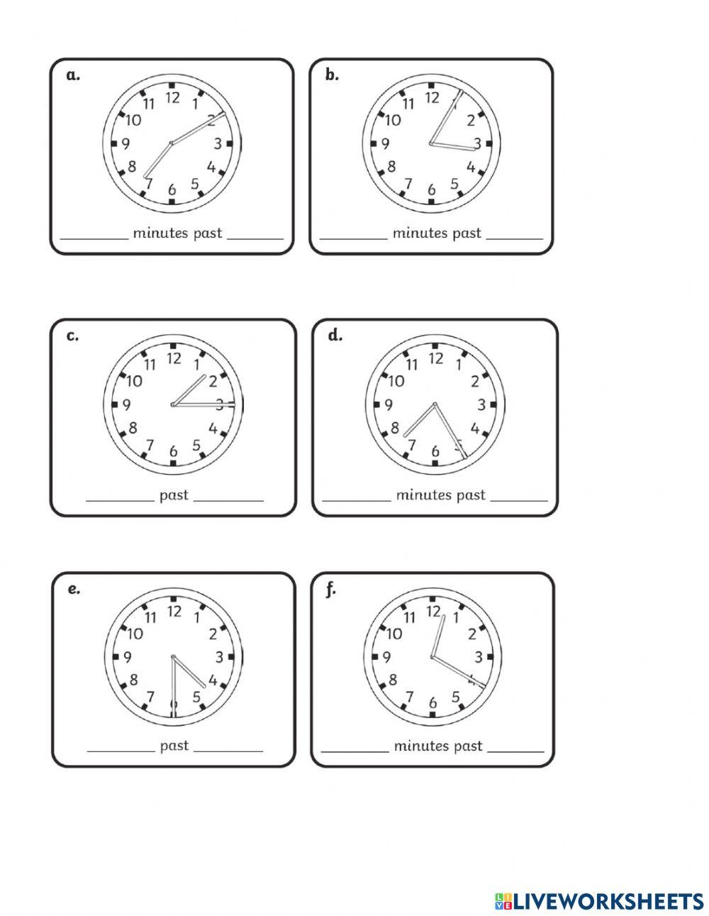 5 minutes past the hour