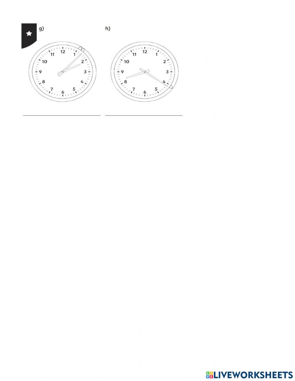 Minutes past the hour