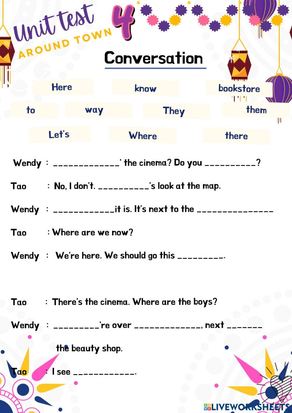 Unit 4 - Around Town