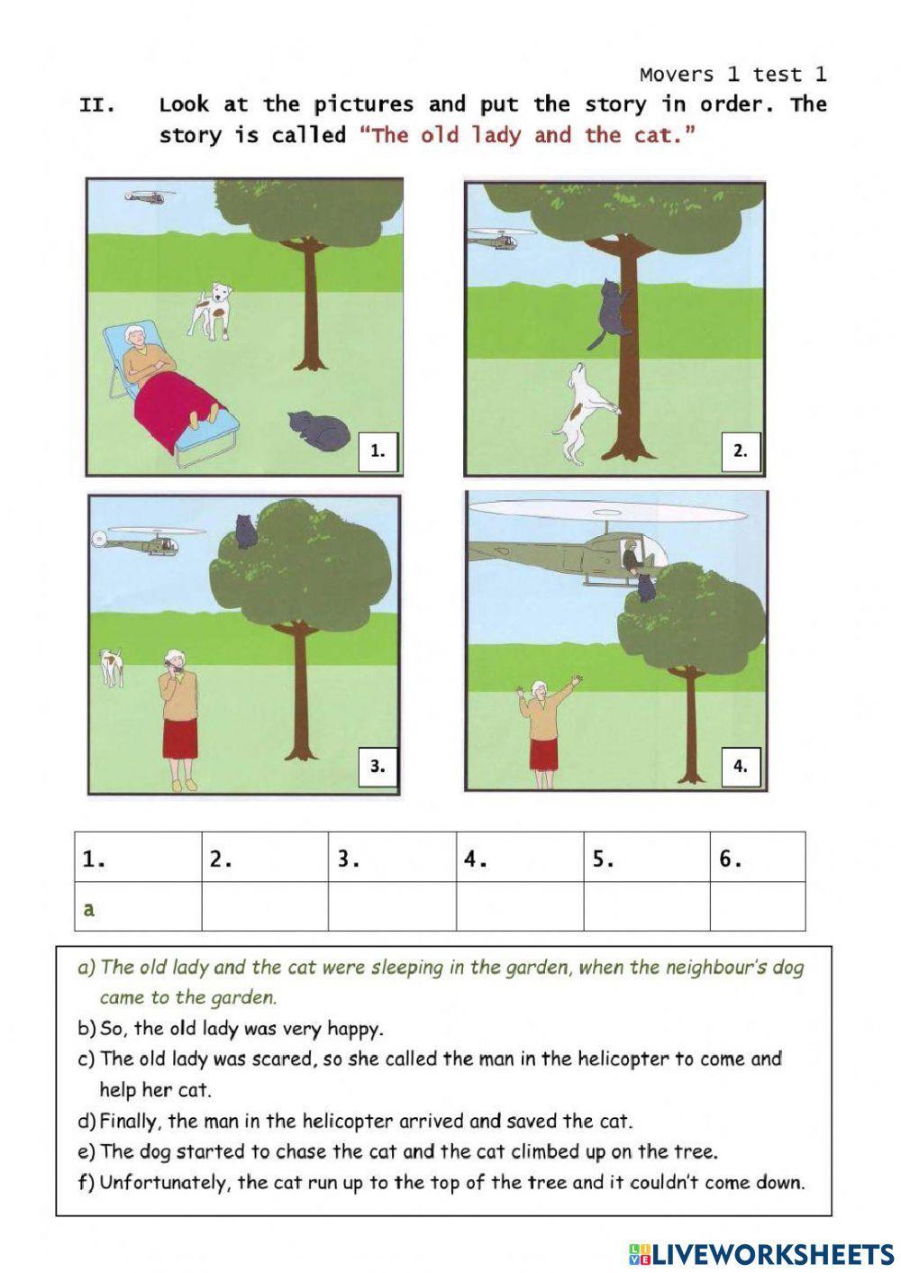 Movers- speaking test