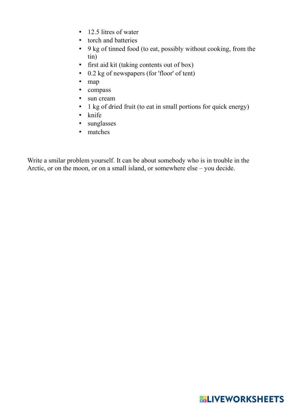 A matter of life and death homework