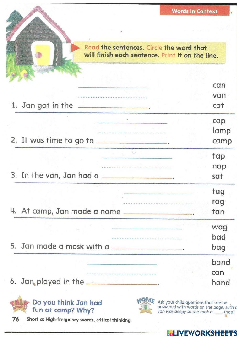 Short Vowel A