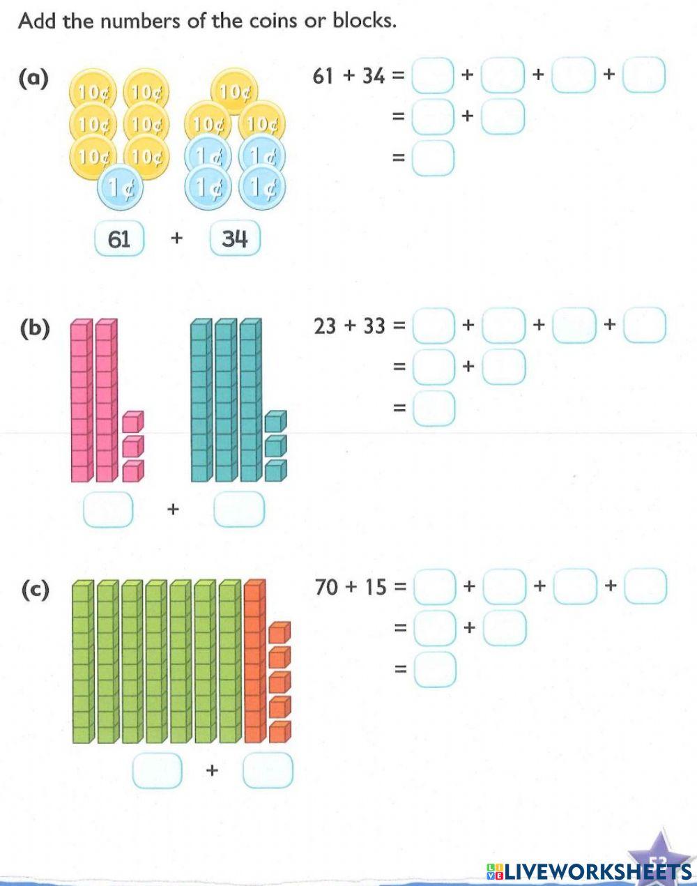 Adding to 100 without regrouping grade 3