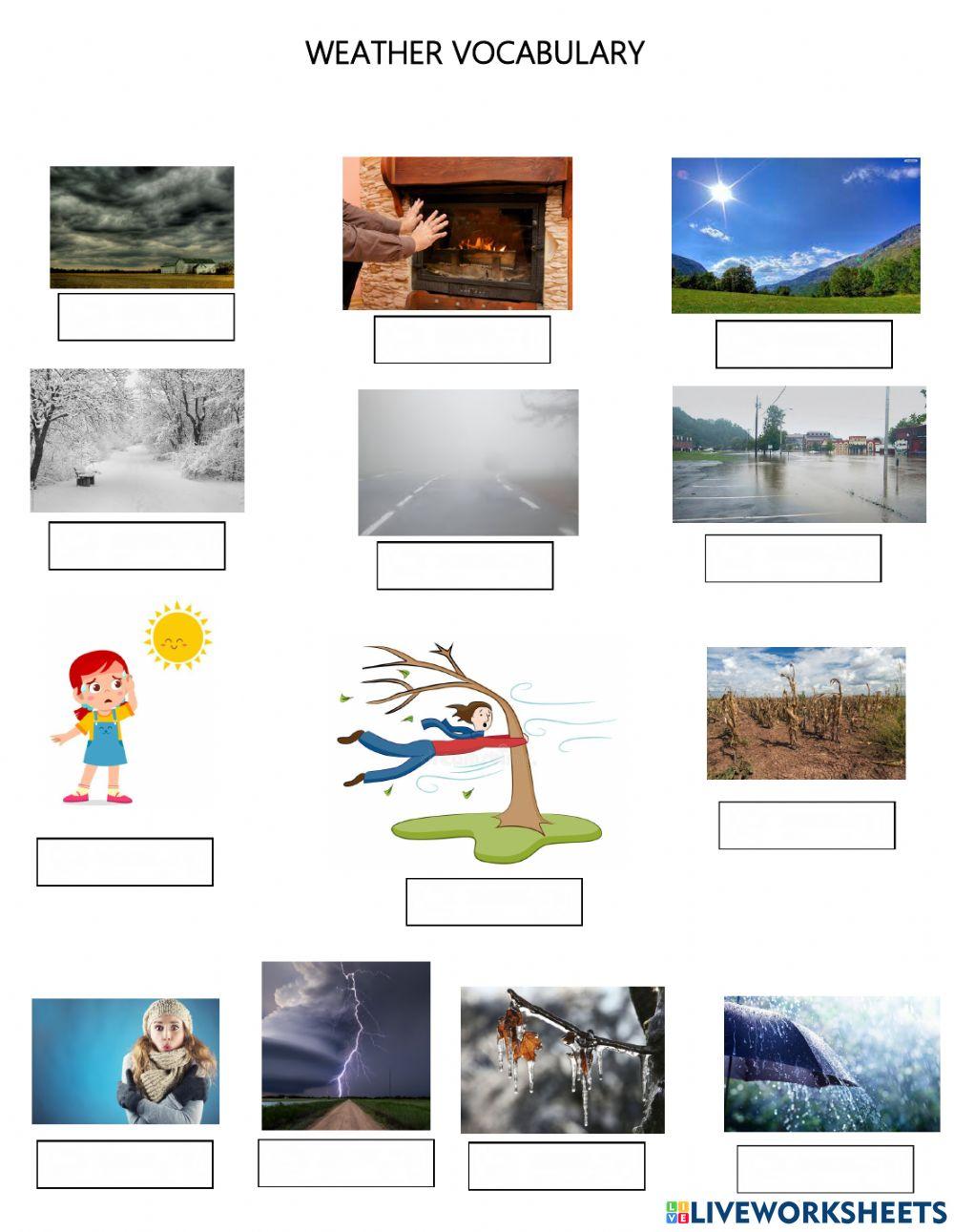 Weather vocabulary 2