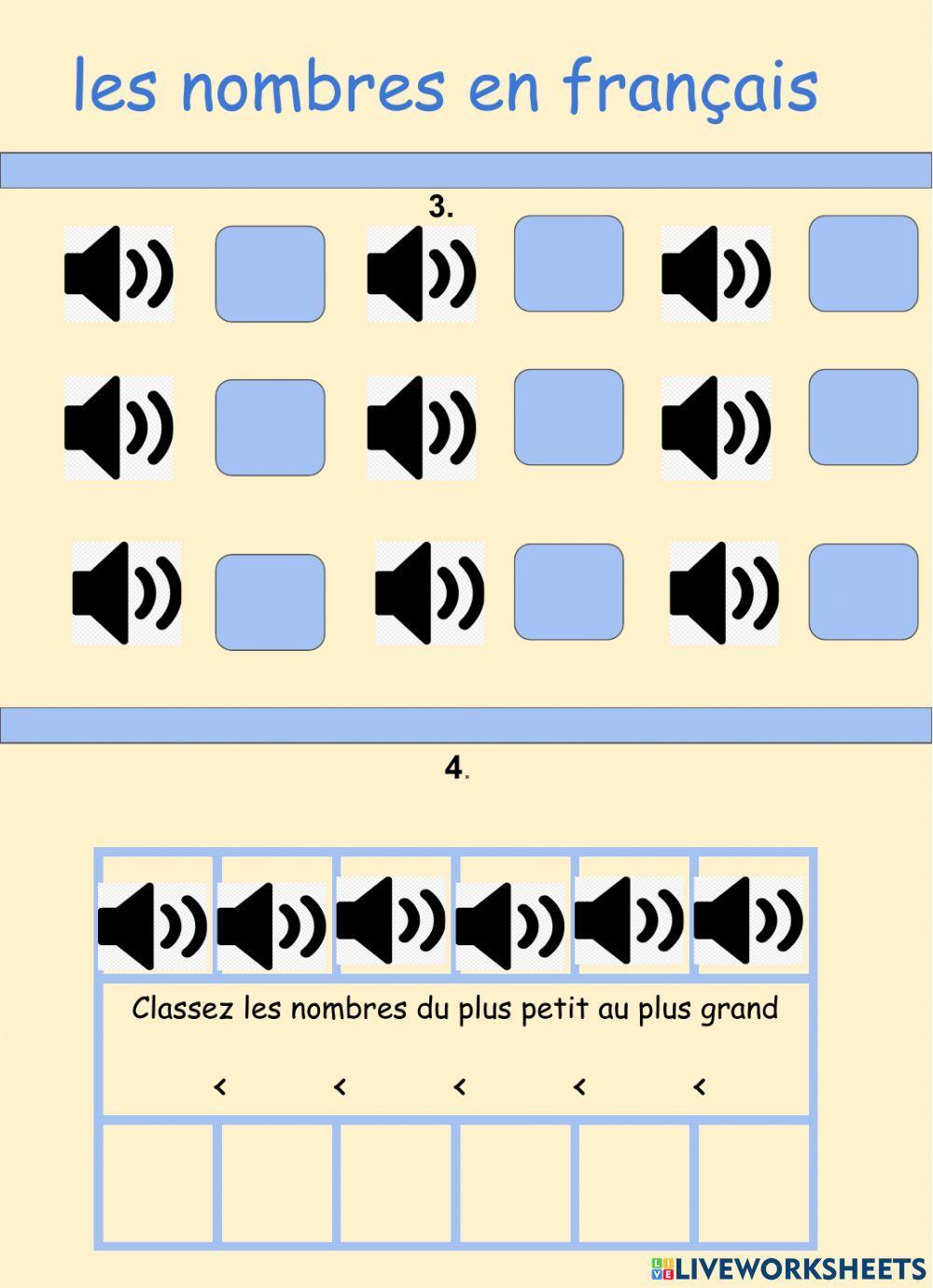 Nombres en français