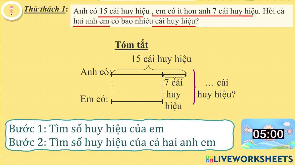 Giải bài toán bằng hai phép tính - 26.11