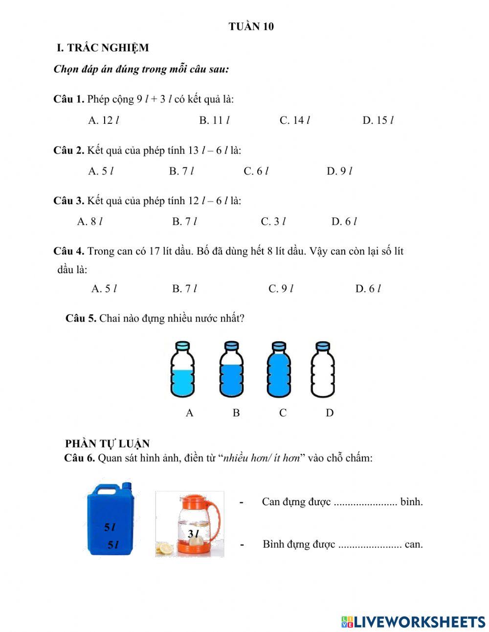 Bài tập cuối tuần 10