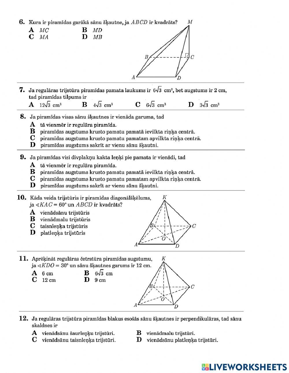 Tests Piramīdas(1)
