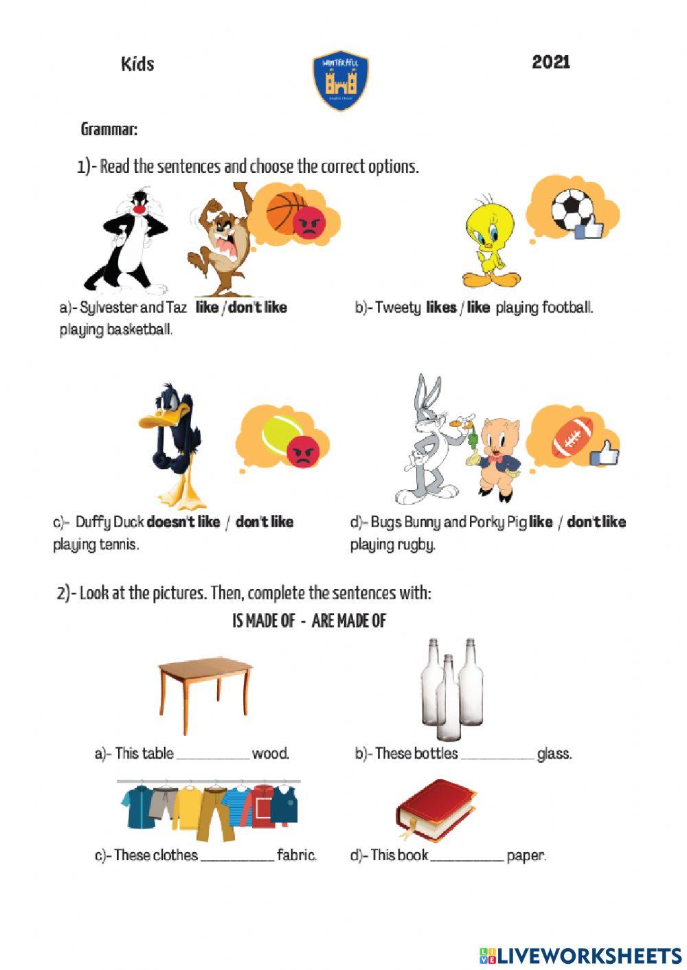 Mock exam nov: kids 2021