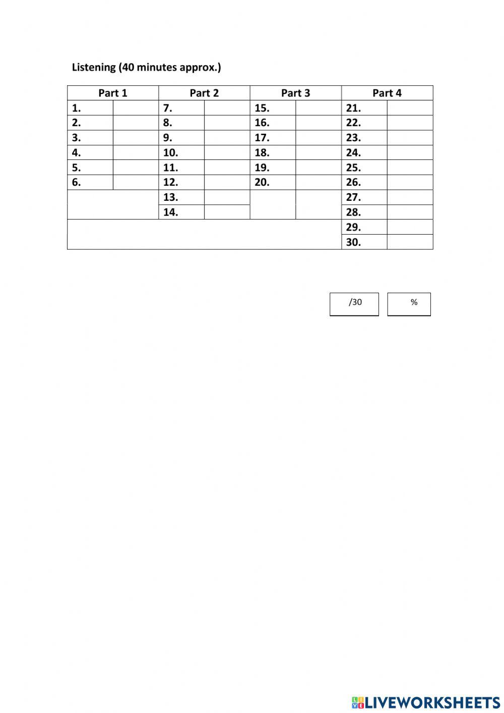 LISTENING C1