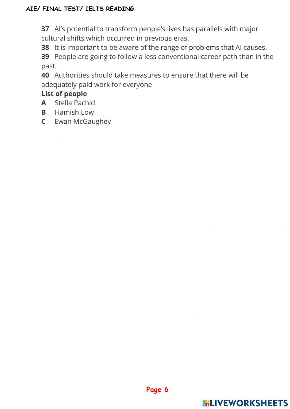 Reading ielts test PAS3