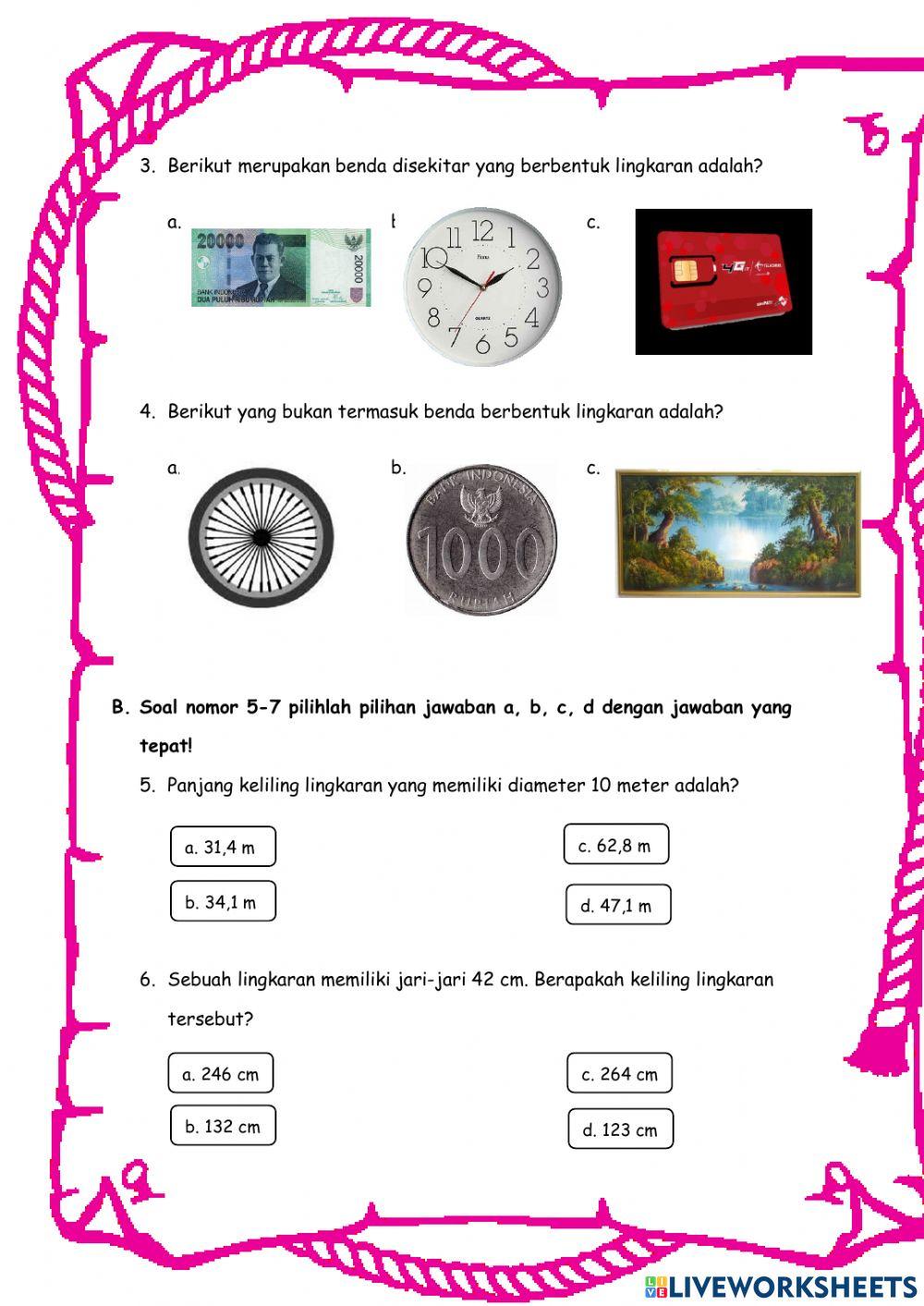 Keliling dan Diameter Lingkaran