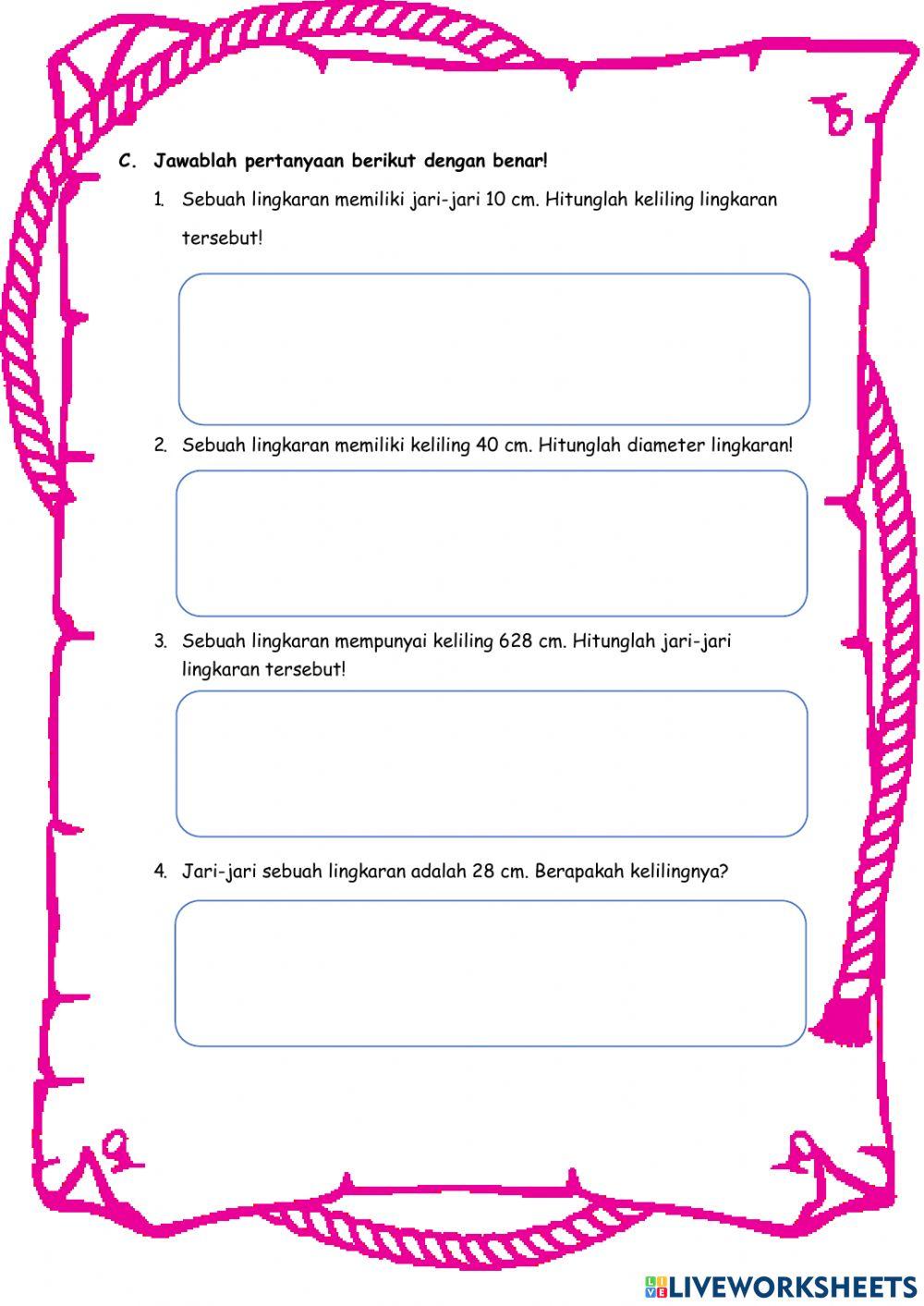 Keliling dan Diameter Lingkaran