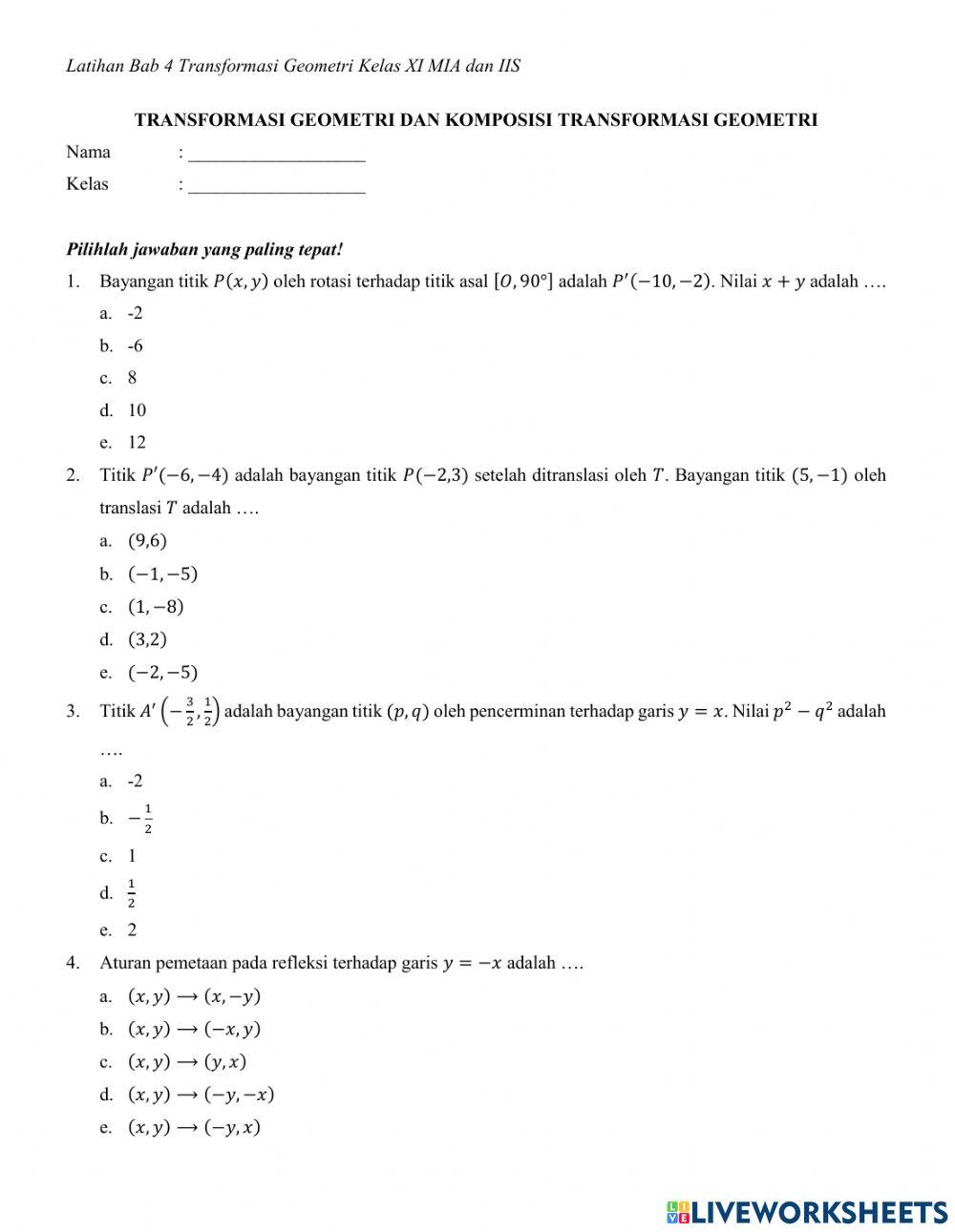 Transformasi Geometri