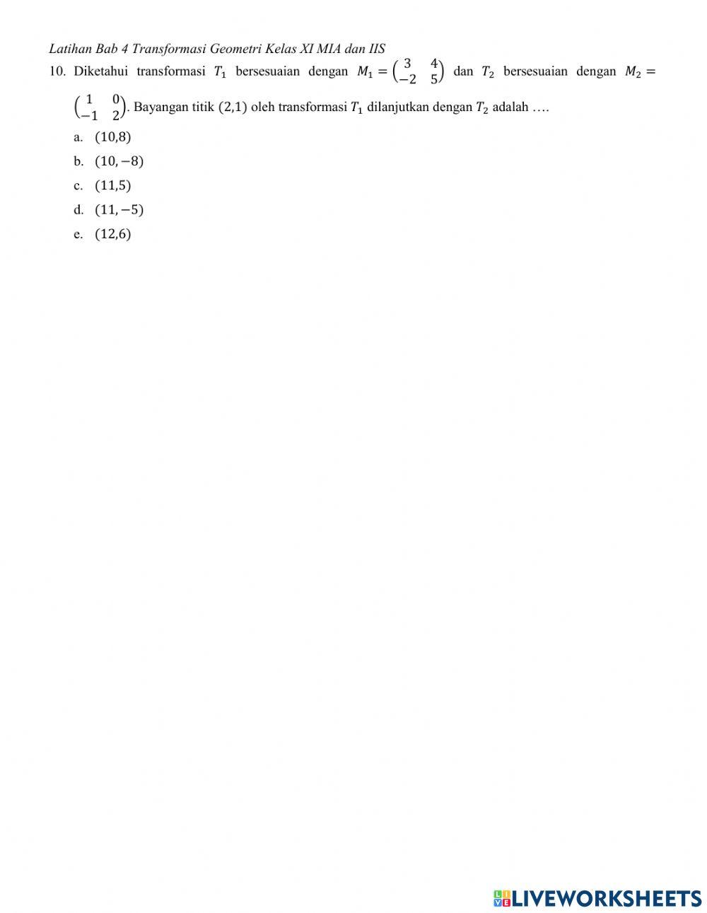 Transformasi Geometri